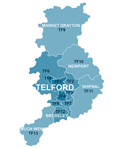 Telford Map (House Sale Data)